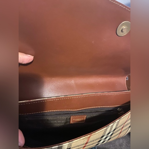 Burberry London Haymarket Novo Check Baguette Shoulder Bag Vintage - Picture 5 of 9